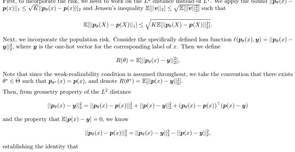 Conditional risk classification results